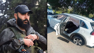 איש גדודי אלקסאם של חמאס מוחמד עומר דראעמה רסול שמכונה "הסלע" שחוסל ומכוניתו