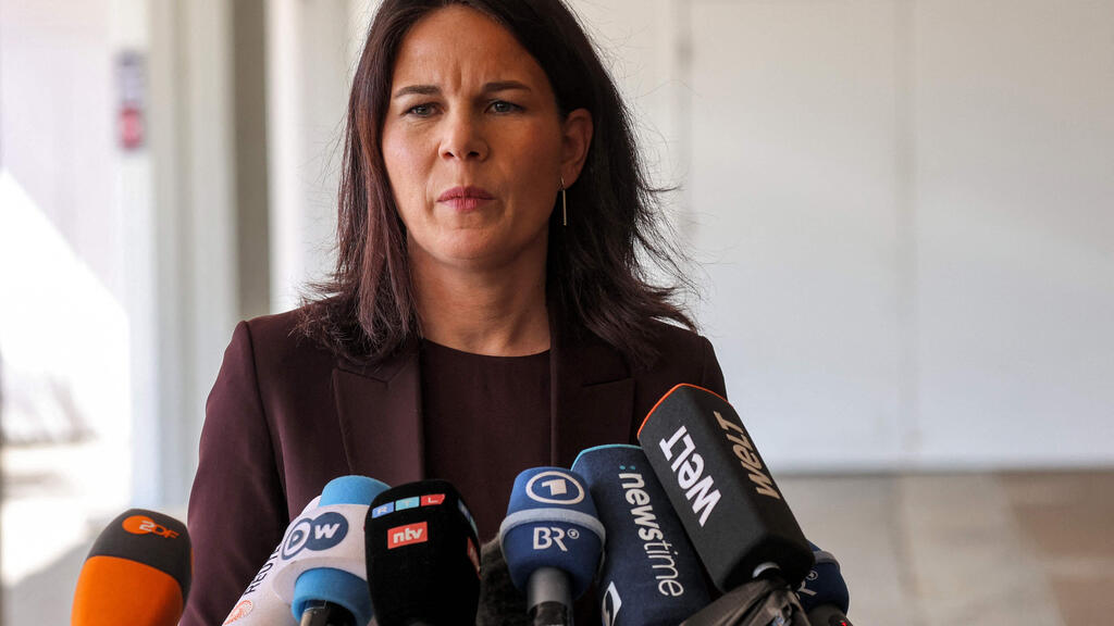 German Foreign Minister Annalena Baerbock (Photo: Gil Cohen- Magen / AFP) אנאלנה ברבוק