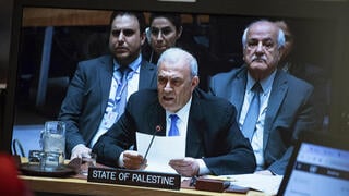 כינוס מועצת הביטחון של האו"ם בדיון לפני הצבעה בעניין בקשת הפלסטינים לקבלת חברות מלאה באו"ם