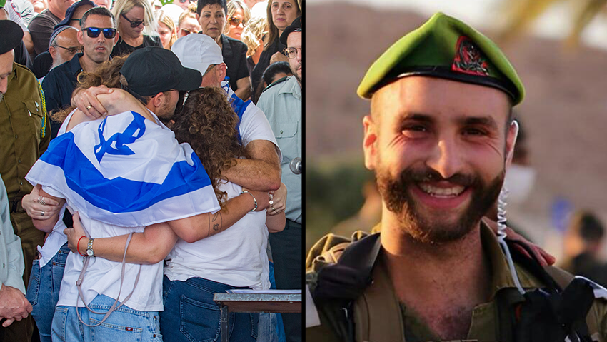 במותו ציווה חיים. הלווייתו של רס״ן דור זימל ז"ל בבית העלמין באבן יהודה (צילום: עידו ארז) הלווייתו של רס״ן דור זימל ז"ל בבית העלמין באבן יהודה