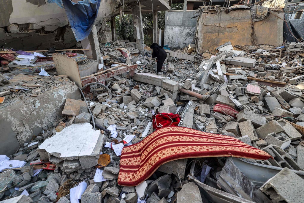צילום: MOHAMMED ABED/AFP הרס ברפיח