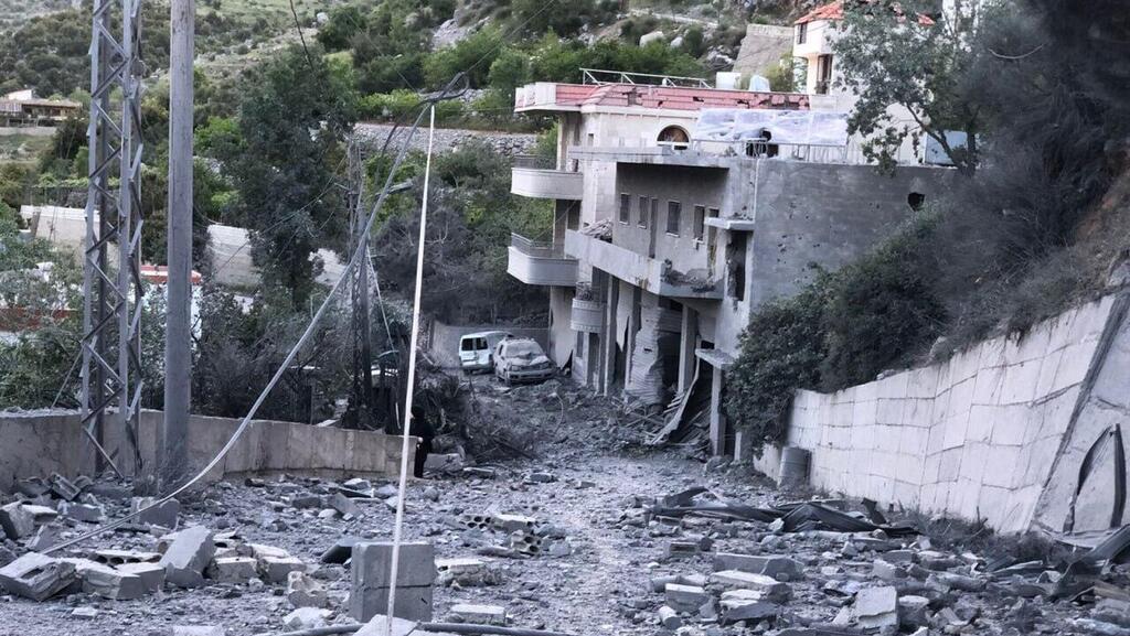 הריסות בתים בדרום לבנון בעקבות תקיפות צה"ל תיעוד לבנוני מהתקיפות בדרום המדינה