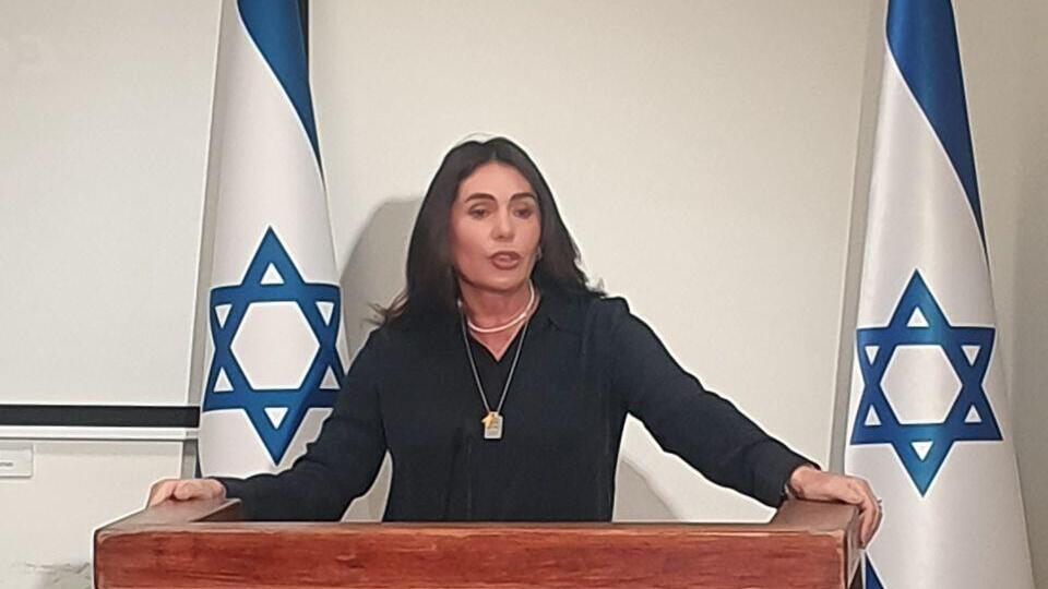 מירי רגב. "זה הרבה יותר ממביש, זה משוחת" (צילום: אלכס גמבורג) הצהרה לתקשורת של מירי רגב בנושא הדלקת המשואות