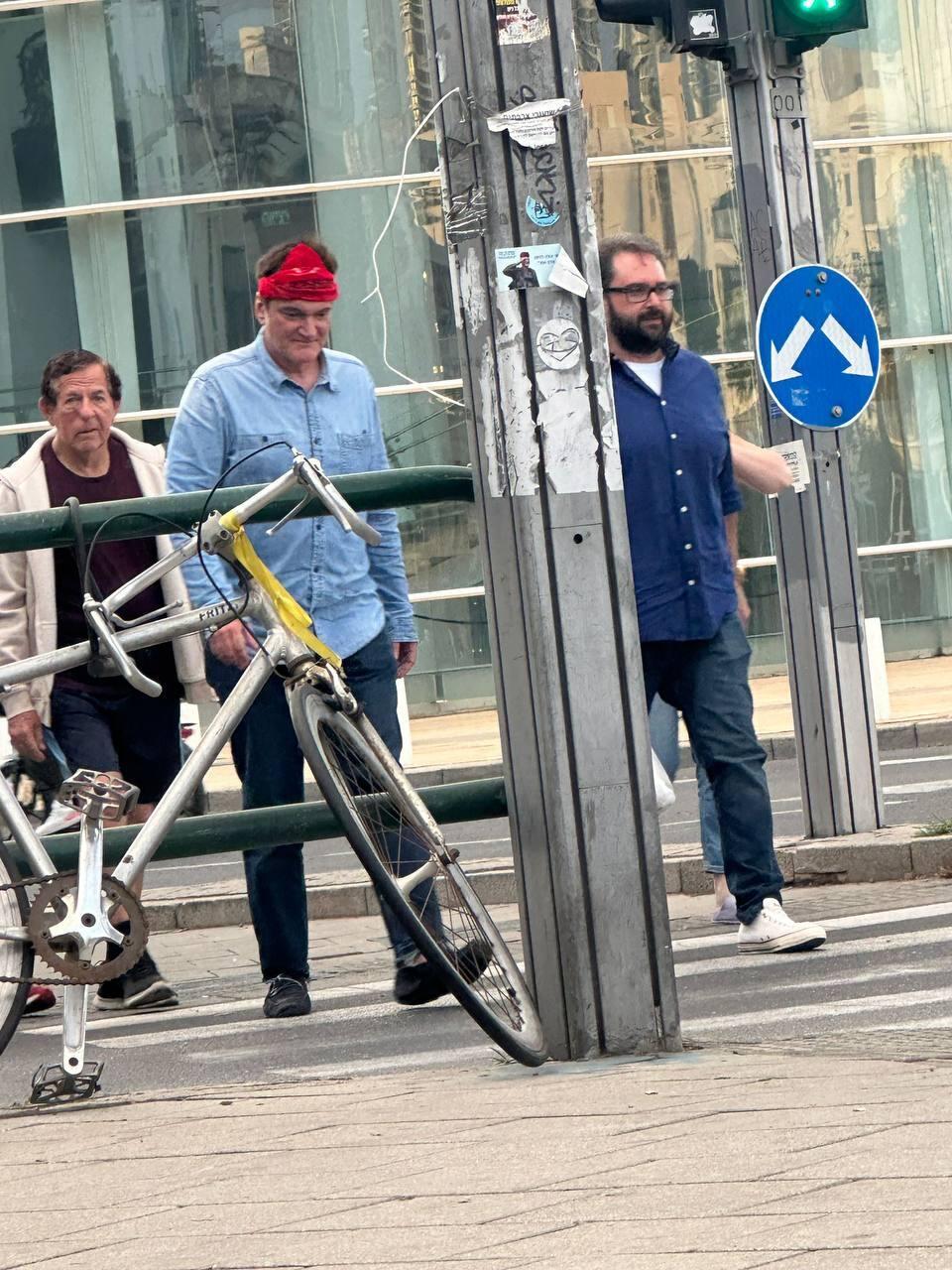 פפראצי קוונטין טרנטינו בתל אביב 
