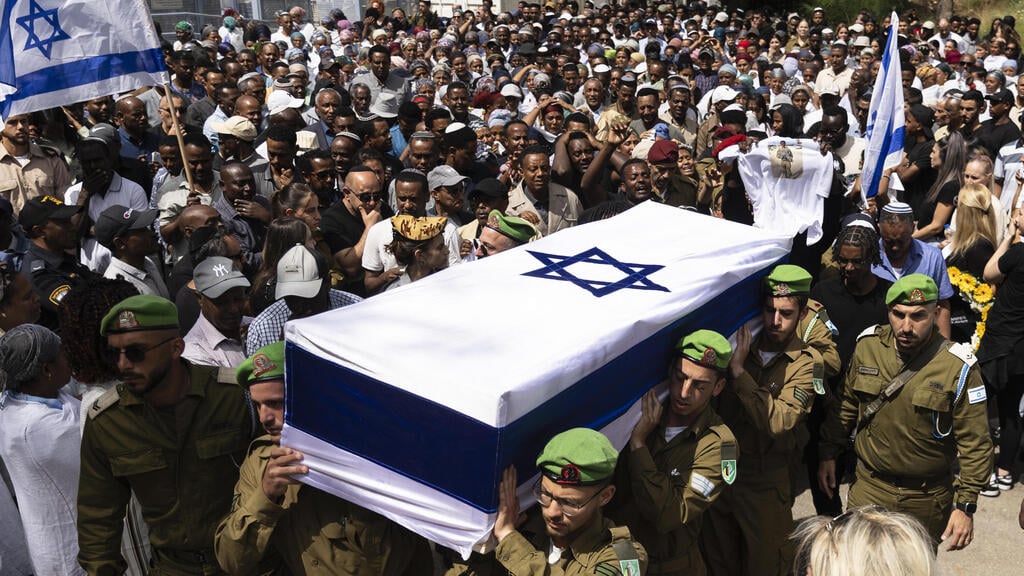 The funeral of fallen soldier Sergeant Yosef Dassa (Photo: Amir Levy/Getty Images) הלווייתו של יוסף דסה ז"ל