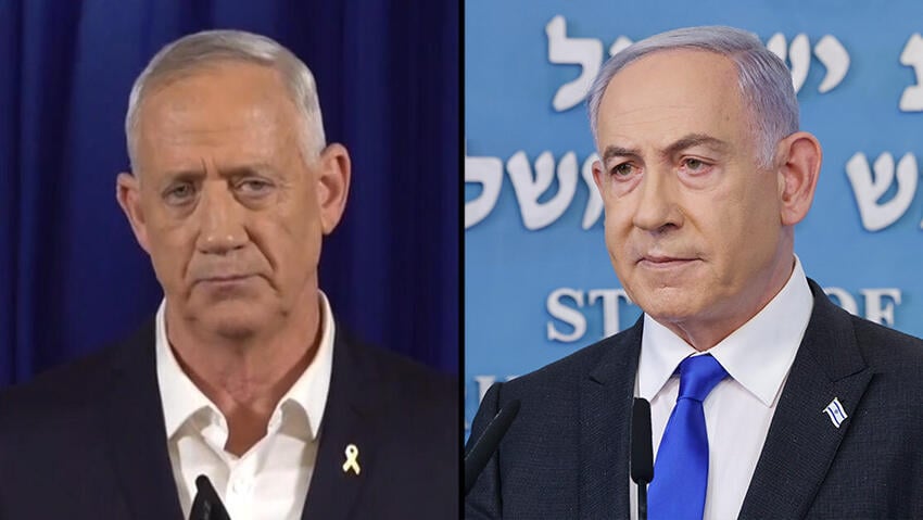 נתניהו וגנץ (צילום: מארק ישראל סלם, לע"מ) נתניהו וגנץ