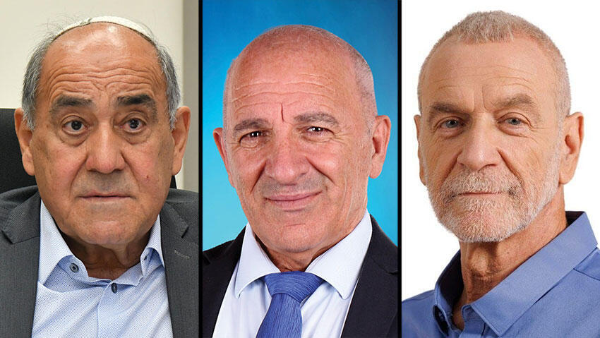 מימין: בן מובחר, גואטה ונעמן (צילום: אנצ'ו גוש, נחום סגל) גבי נעמן שמעון גואטה בני בן מובחר