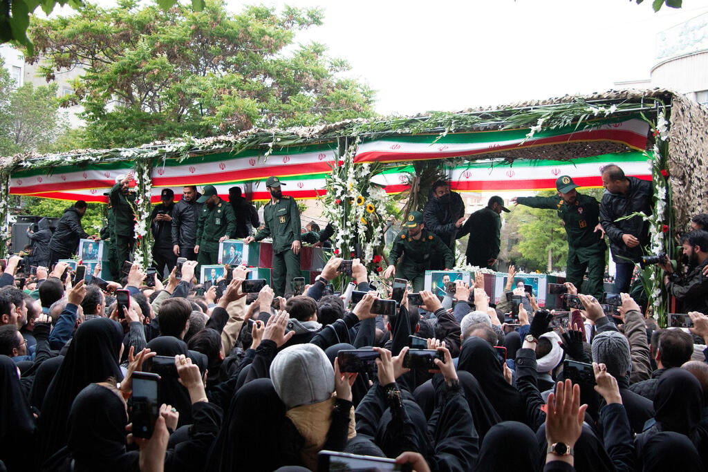 Raisi's funeral procession in Tabriz (Photo: Stringer/WANA via REUTERS) איראן מסע הלוויה ה לוויה של ה נשיא איברהים ראיסי טבריז תבריז