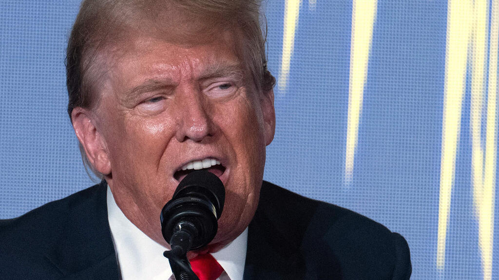 Donald Trump (Photo: Jim WATSON / AFP) דונלד טראמפ נאם בכנס של המפלגה ה ליברטריאנית ב ארה"ב וושינגטון