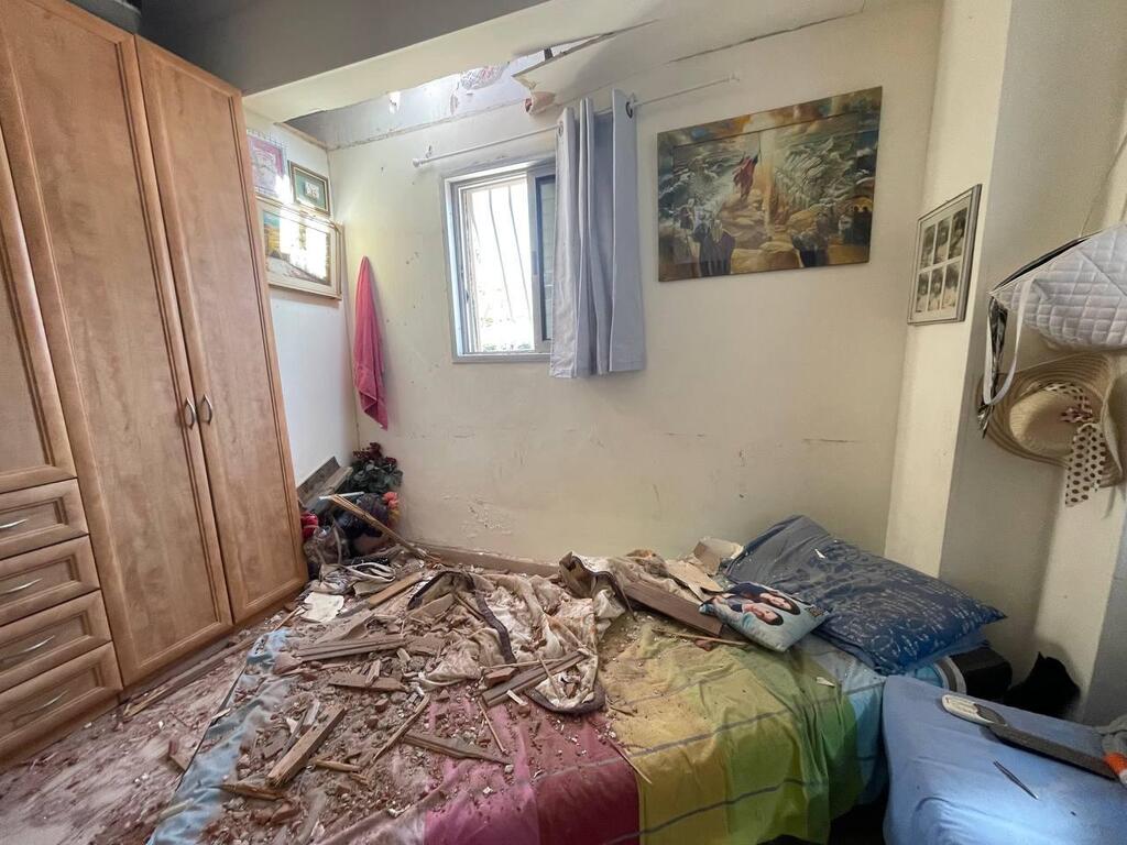 הבית בהרצליה שנפגע מרקטה