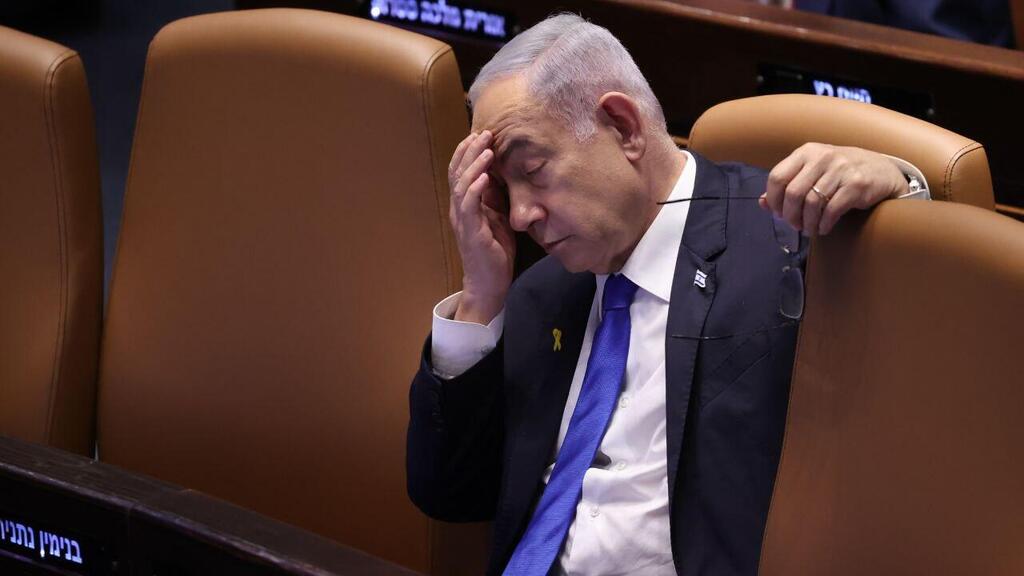 Prime Minister Benjamin Netanyahu (Photo: Alex Kolomoisky) מליאת הכנסת ביום ה-234 למלחמה