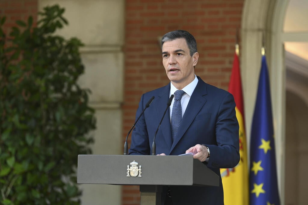 Spanish Prime Minister Pedro Sánchez (Photo: EPA/Borja Puig De La Bellacasa/Moncloa HANDOUT ) פדרו סנצ'ס ראש ממשלת ספרד