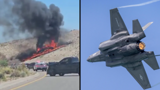 מטוס קרב F-35 של צבא ארה"ב במיצג אווירי ב פלורידה 25 במאי מטוס קרב F-35 של צבא ארה"ב במיצג אווירי ב פלורידה 25 במאי