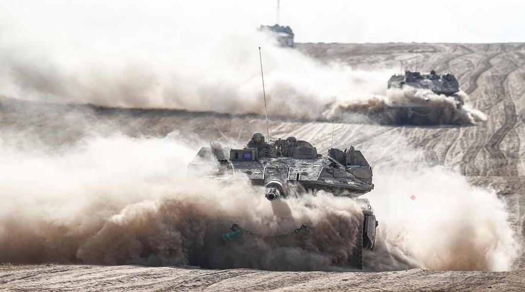 IDF forces in the Gaza Strip טנקים ברצועת עזה