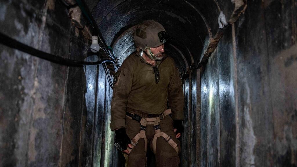 הפעילות מתחת לקרקע (צילום: דובר צה"ל ) כוחות אוגדה 98 השלימו את משימתם במזרח ג׳באליא ויצאו להיערכות להמשך לחימה ברצועת עזה