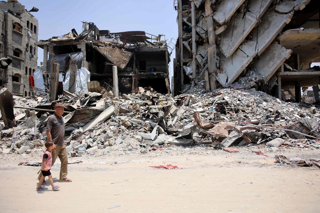 הרס בג'באליה, אחרי יציאת כוחות צה"ל (צילום: Omar Al Qatta / AFP) הרס בג'באליה