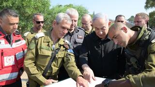 בנימין נתניהו בסיור בקריית שמונה
