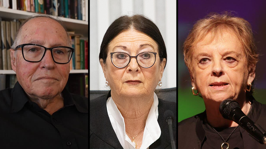ביניש, חיות ורובינשטיין. יחליפו את ברק? (צילום: מוטי קמחי, אלכס קולומויסקי, נגב אבס) דורית ביניש אסתר חיות אליקים רובינשטיין
