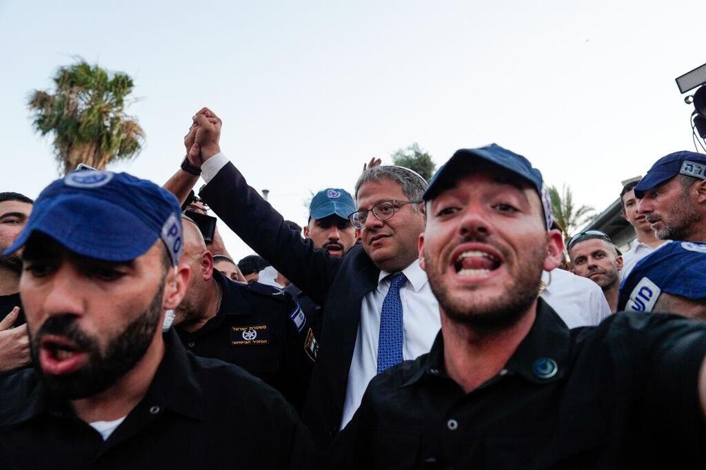צילום: שלו שלום איתמר בן גביר בצעדת הדגלים