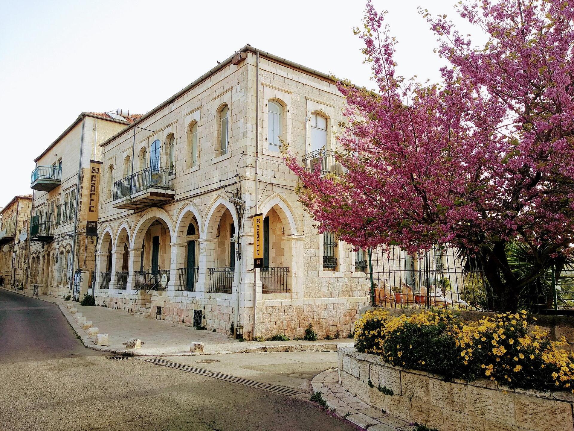 מוסררה, בית הספר לאמנות ולחברה על שם נגר, בטבורה של השכונה שהוכרזה לשימור (צילום: דנה שחר) מוסררה, בית הספר לאמנות ולחברה על שם נגר. ירושלים
