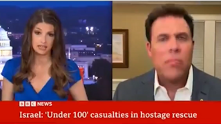 BBC news presenter asks: Did IDF 'warn the Palestinians' before hostage rescue
