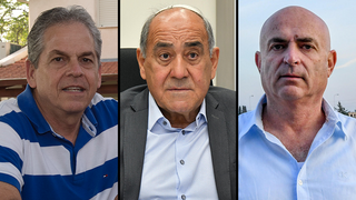 מימין: משה דוידוביץ, גבי נעמן וגיורא זלץ משה דוידוביץ, גבי נעמן וגיורא זלץ