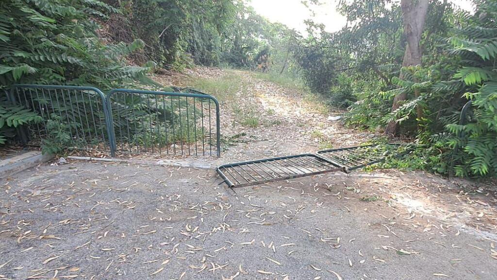 גדר שפרצו חזירי בר בחיפה ומהווה נתיב חדירה לשכונות (צולם בידי תושבי שכונות הכרמל בחיפה) גדר שפרצו חזירי בר בחיפה