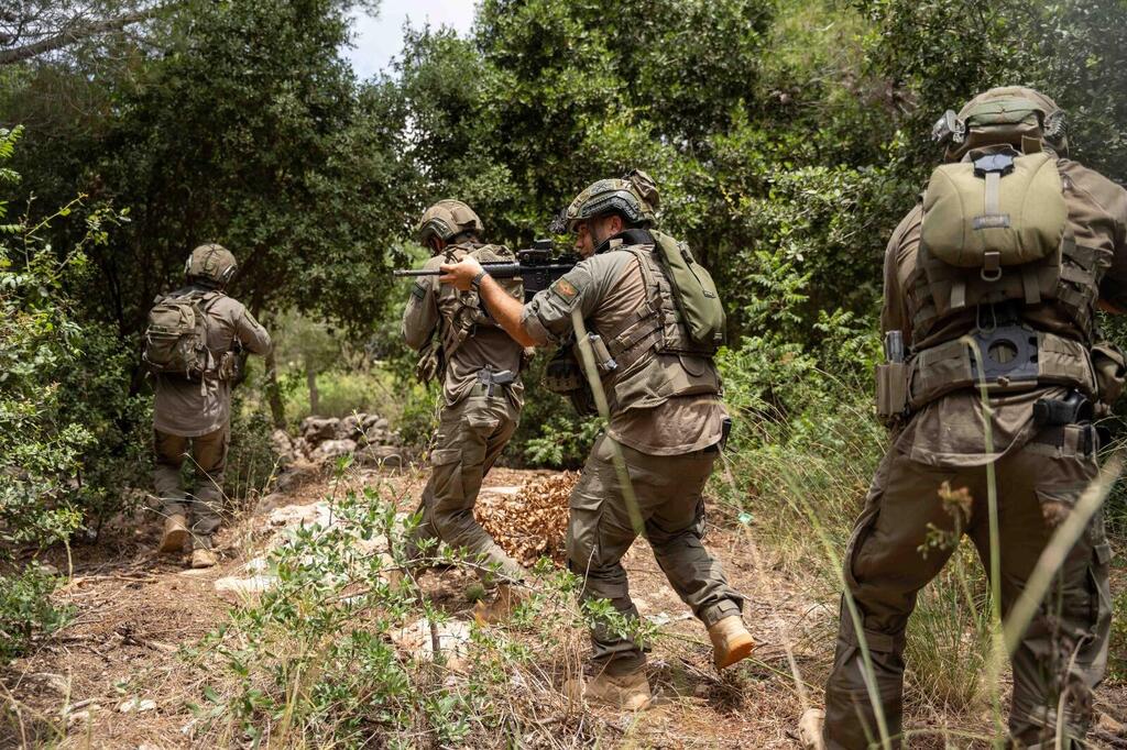 Up north, holding the line against Hezbollah (Photo: IDF Spokesperson's unit) תיעוד מהתרגיל של חטיבת קרייתי וחטיבת הצנחנים הצפונית