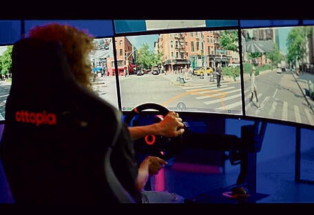 Ottopia driver remotely handing a car yk13961923