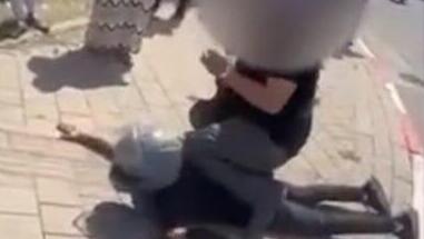 תיעוד מן המעצר שביצע רס״ל פ בחשוד בירי ברחוב בן צבי בתל אביב