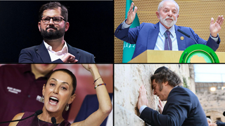 רביעייה: נשיאי ברזיל צ'ילה ארגנטינה ומקסיקו