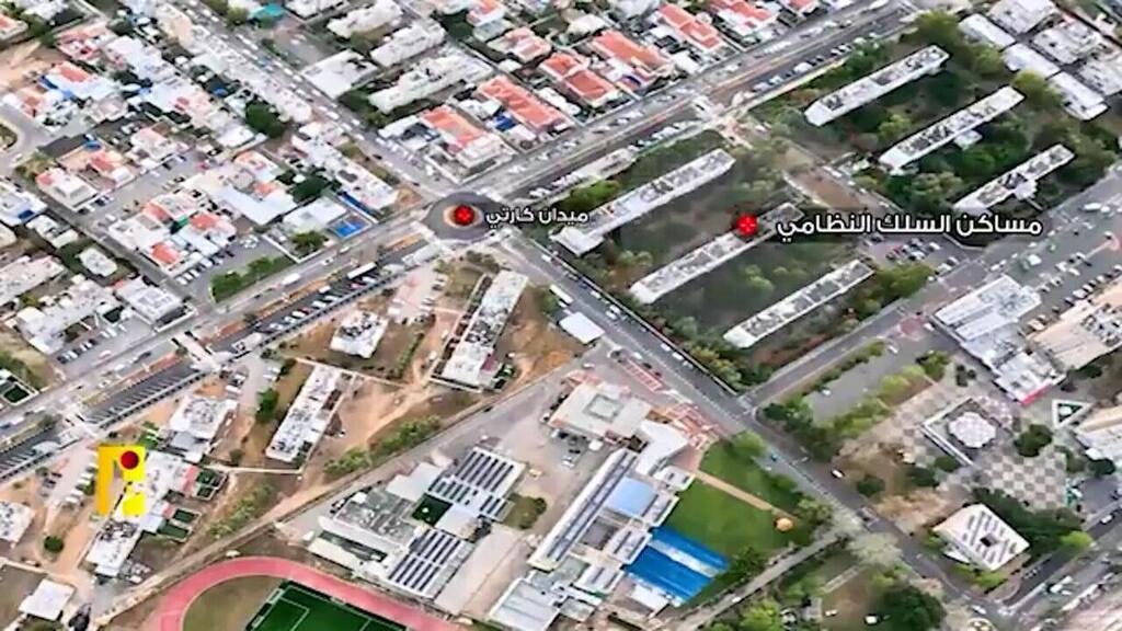 Images taken from Hezbollah Hudhud drone over Haifa כטבמ מסוג הדהד (דוכיפת) שחדר משטח ישראל