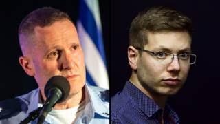יאיר נתניהו מפקד חיל האוויר, אלוף תומר בר בכנס מבצעי של חיל האוויר בבסיס פלמחים