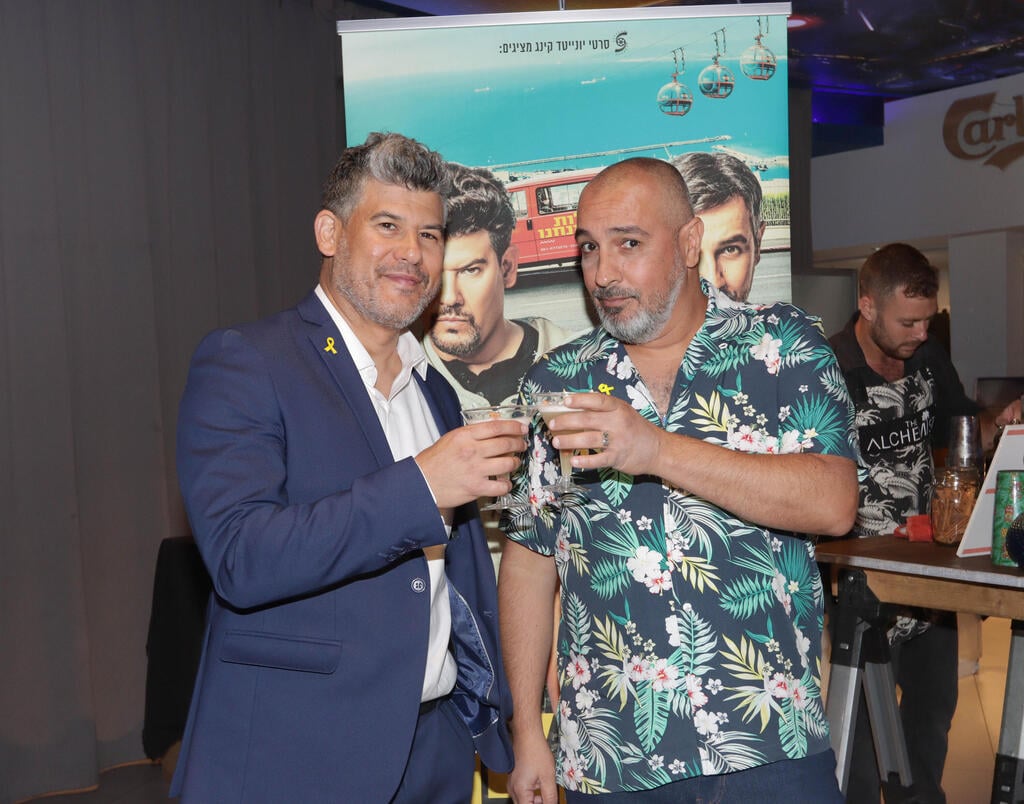 בדרך לעוד שובר קופות! חנן סביון וגיא עמיר משיקים את סרטם החדש (צילום: ענת מוסברג) השקת סרט מזל חתולה