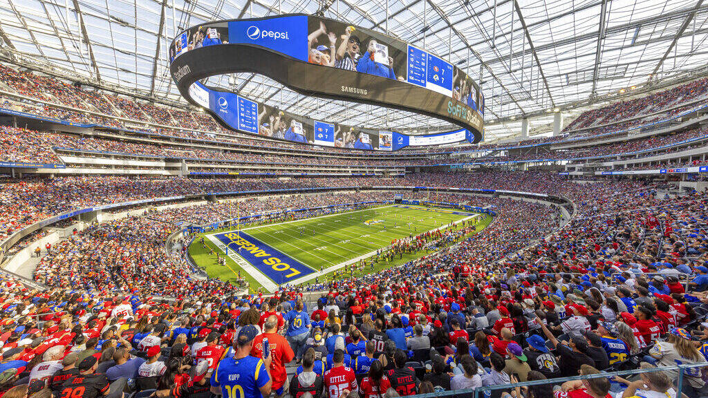 SoFi Stadium (Photo: AP Photo/Jeff Lewis) אצטדיון SoFi