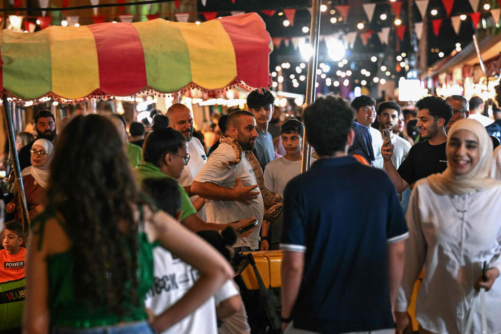 A festival that recently took place in Beirut (Photo: Joseph EID / AFP) רחובות ביירות לבנון