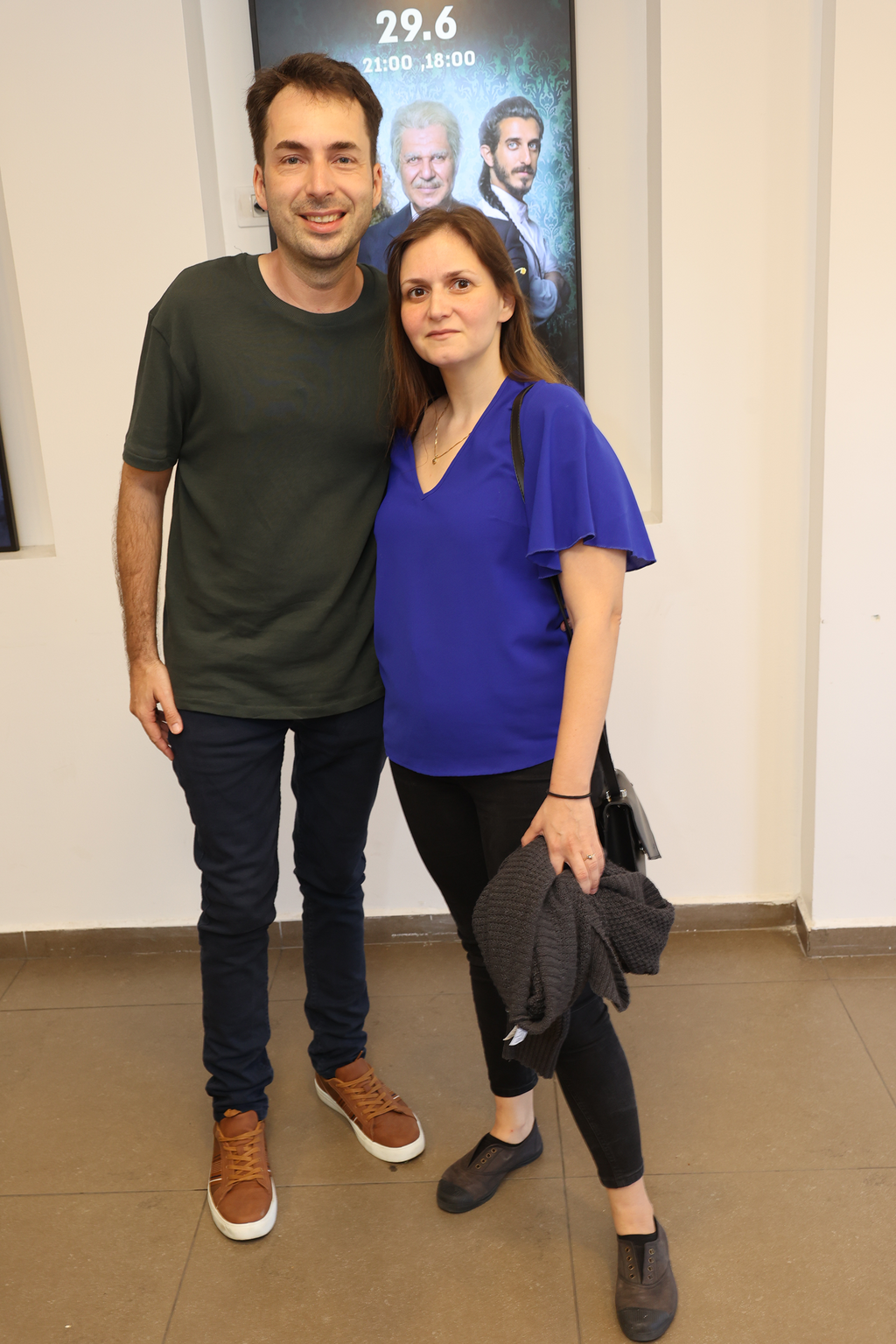 בלי ספויילרים! דניאל סטיופין ואשתו (צילום: רפי דלויה) פרימיירה הצמה של אבא