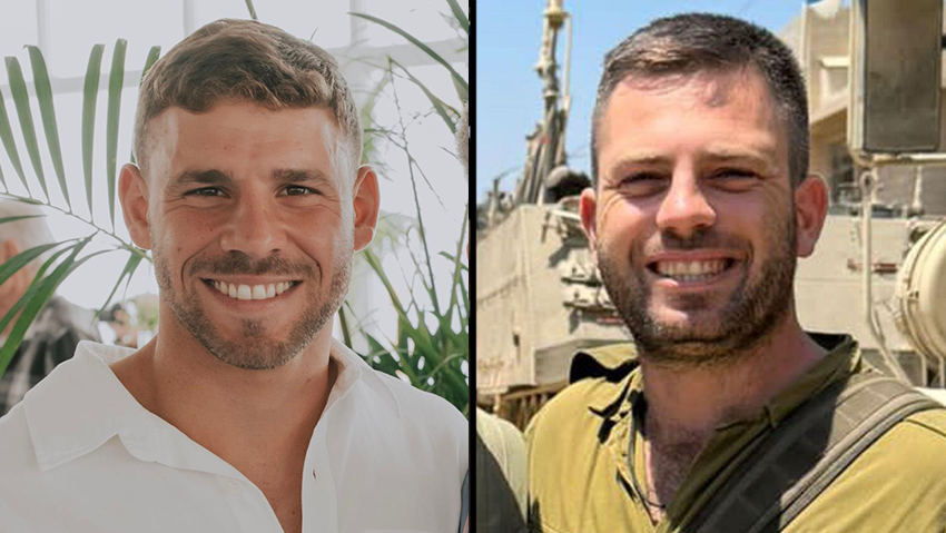 Major (Res.) Eyal Avnion, Master Sergeant (Res.) Nadav Elchanan Knoller (Photo: IDF Spokesperson's Unit) נדב אלחנן נולר ז"ל, אייל אבניאון ז"ל