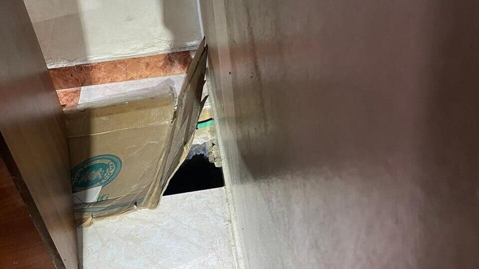 Tunnel shaft found in Rafah (Photo: IDF Spokesperson's Unit) תיעוד מיוחד ממצלמת הקסדה: המצבור הסודי ברפיח שחשפה סיירת הנח"ל