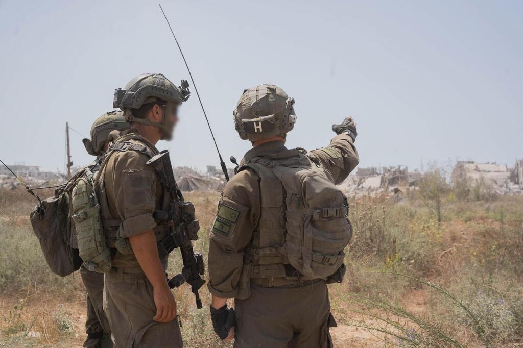 IDF troops in Shijaiyah (Photo: IDF Spokesperson's Unit) פעילות הכוחות ברצועת עזה