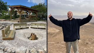  פינת ההנצחה לנרצחי הנובה ולנופלים במלחמה שבנה עדי אלוש ז"ל