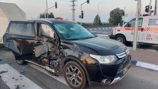 זירת התאונה בכביש 3