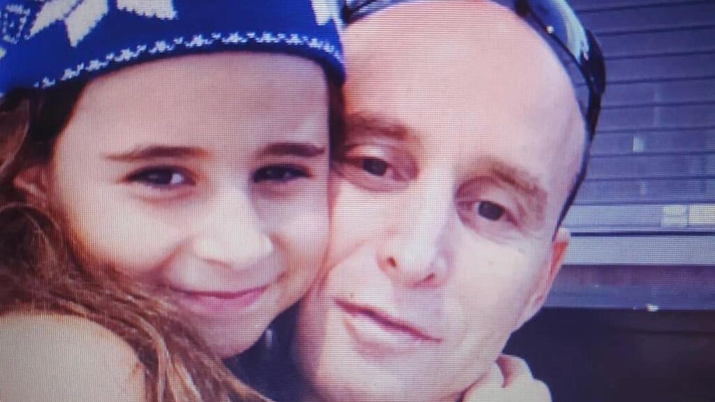 Shira and Amotz Greenberg in better days (Photo: Private album) שירה גרינברג ואביה אמוץ ז"ל