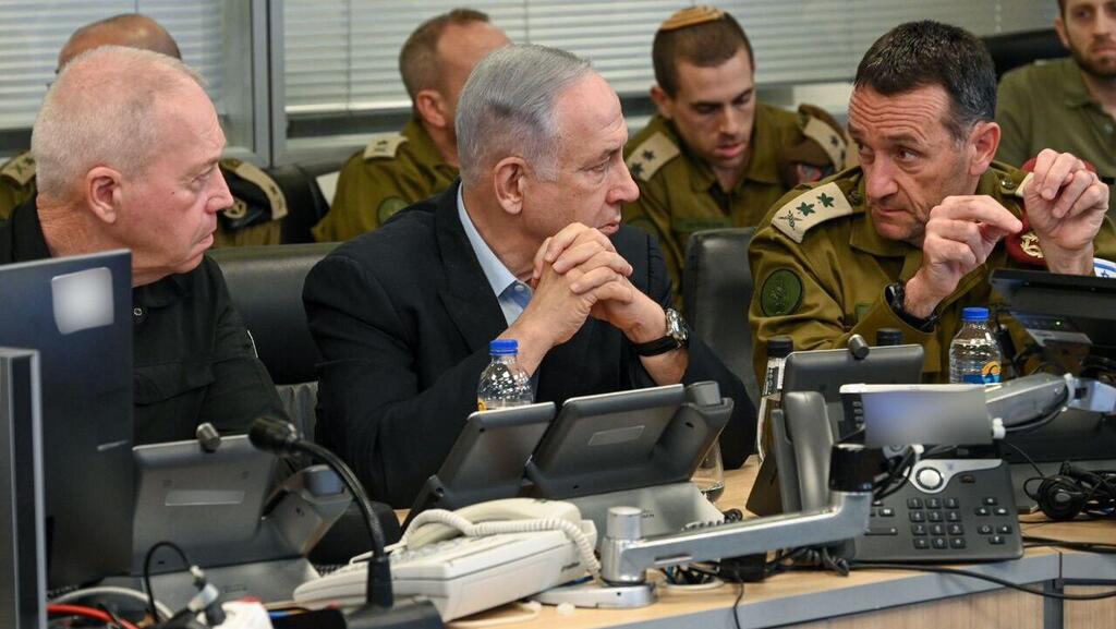 עימות בין נתניהו והשרים לרמטכ"ל, גלנט היה בהלם (צילום: מעיין טואף, לע"מ) בנימין נתניהו והרצי הלוי