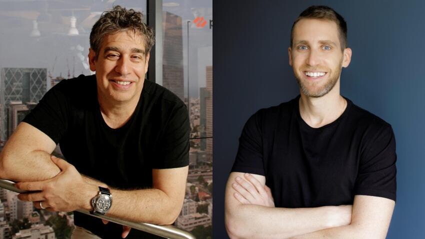Palo Alto Networks founder Nir Zuk and Wiz founder Assaf Rappaport (Photo: Ryan Froese, Omer Hacohen) מייסד Wiz אסף רפפורט, ומייסד פאלו אלטו ניר צוק