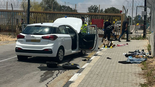 זירת הפיגוע בנתיב העשרה