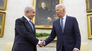 פגישתם של ג'ו ביידן נשיא ארה"ב ובנימין נתניהו ראש הממשלה