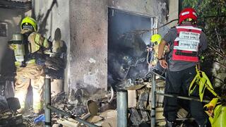 שני גברים נספו בשריפה בבית פרטי בקצרין