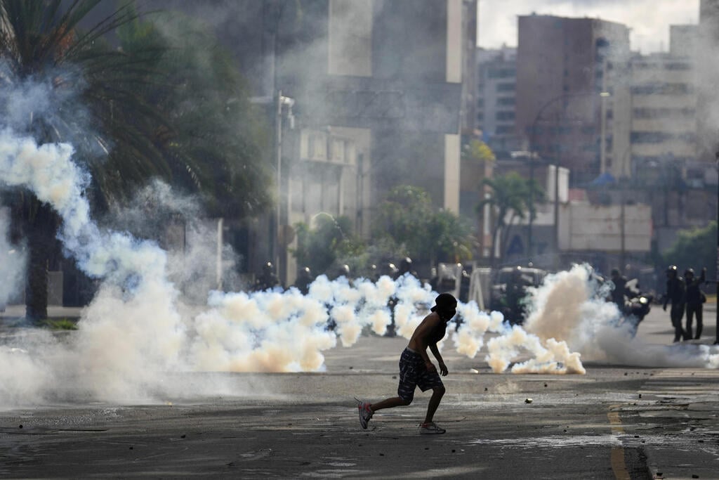 צילום: AP Photo/Matias Delacroix מחאה בוונצואלה