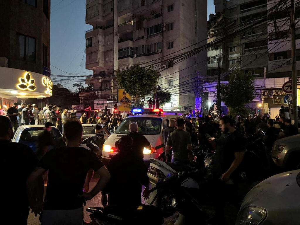IDF strikes in Dahieh (Photo: REUTERS/Ahmed Al-Kerdi) תקיפה בדאחייה בביירות